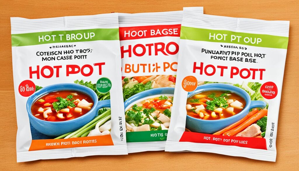 Flavor Profiles of Hot Pot Broth Packet and Hot Pot Soup Base Packets