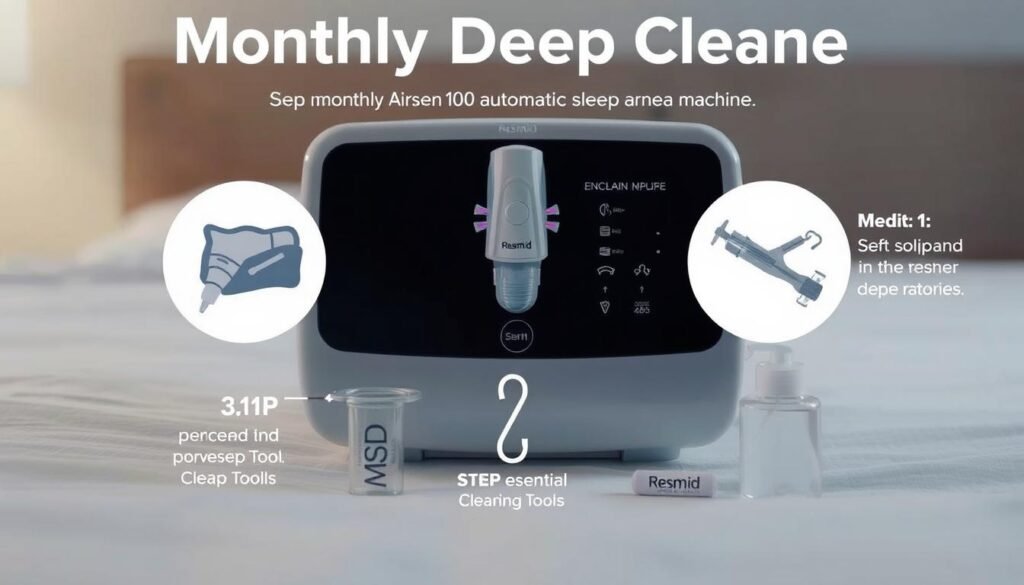生成圖片：ResMed AirSense 10 自動式睡眠呼吸機的每月深層清潔