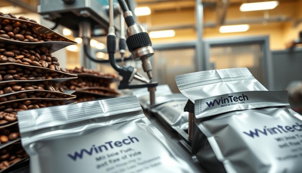 packaging of coffee beans